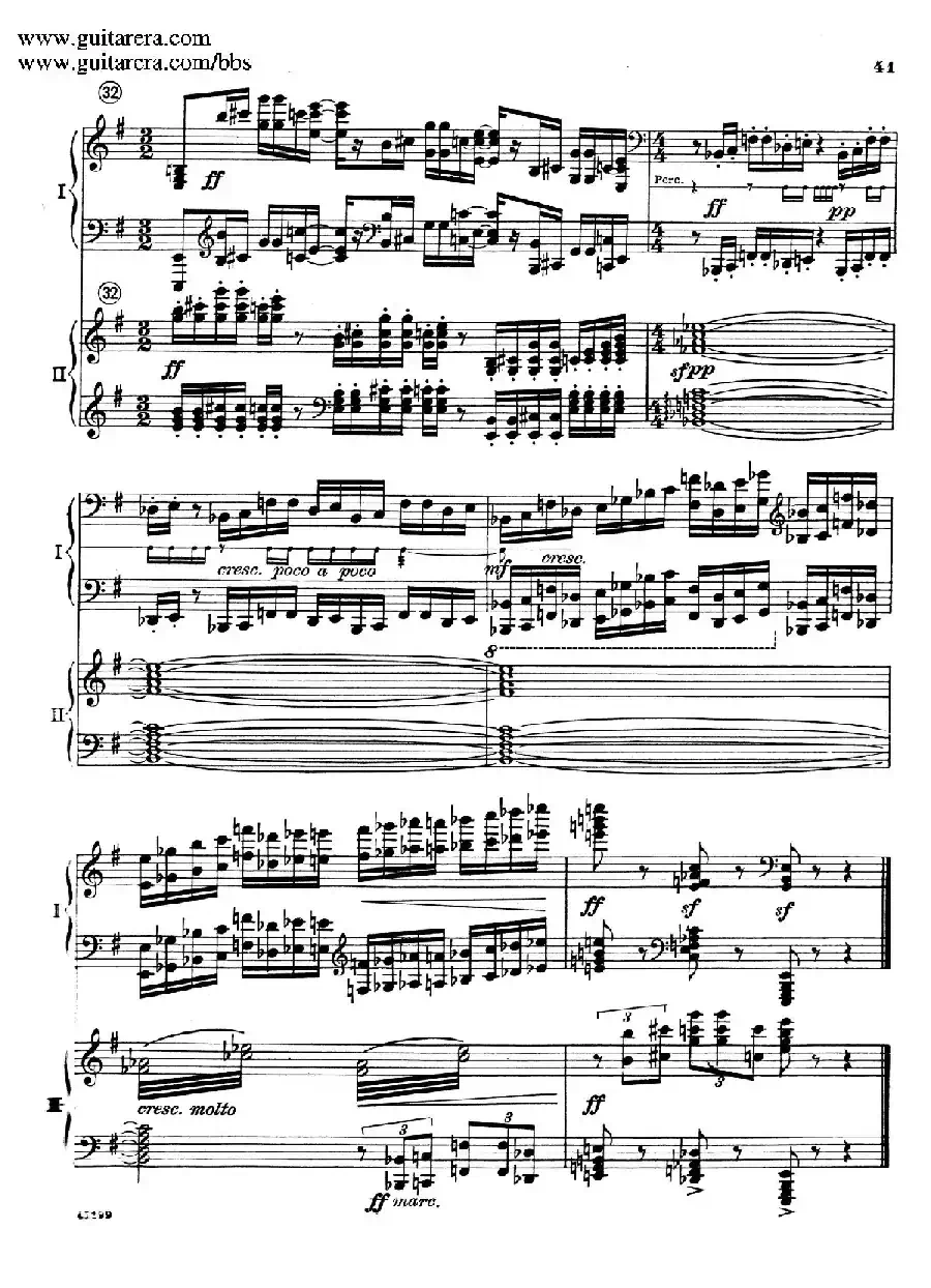 Piano Concerto Op.38（钢琴协奏曲·双钢琴·第一乐章）
