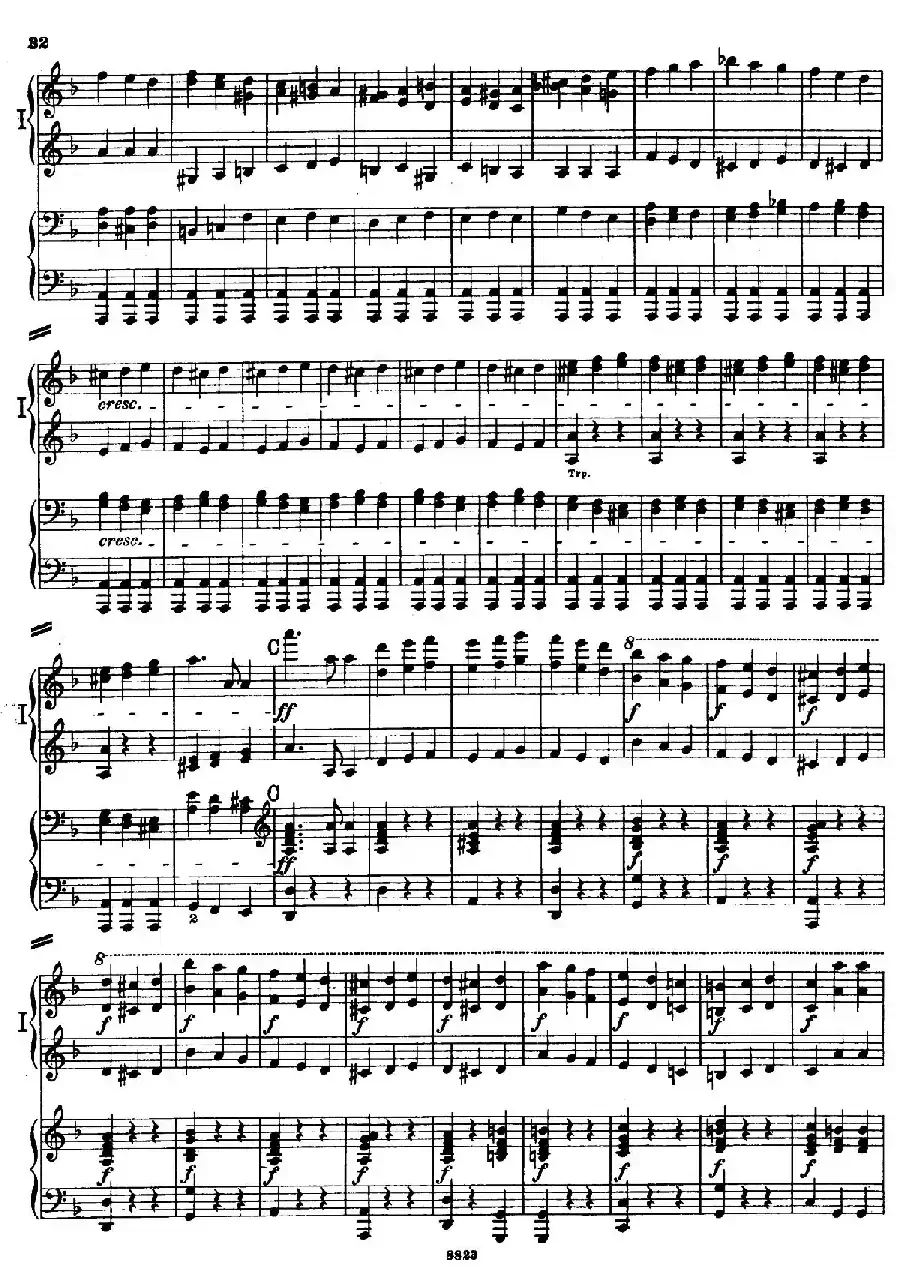 d小调第九交响曲 Op.125（双钢琴P23——32）