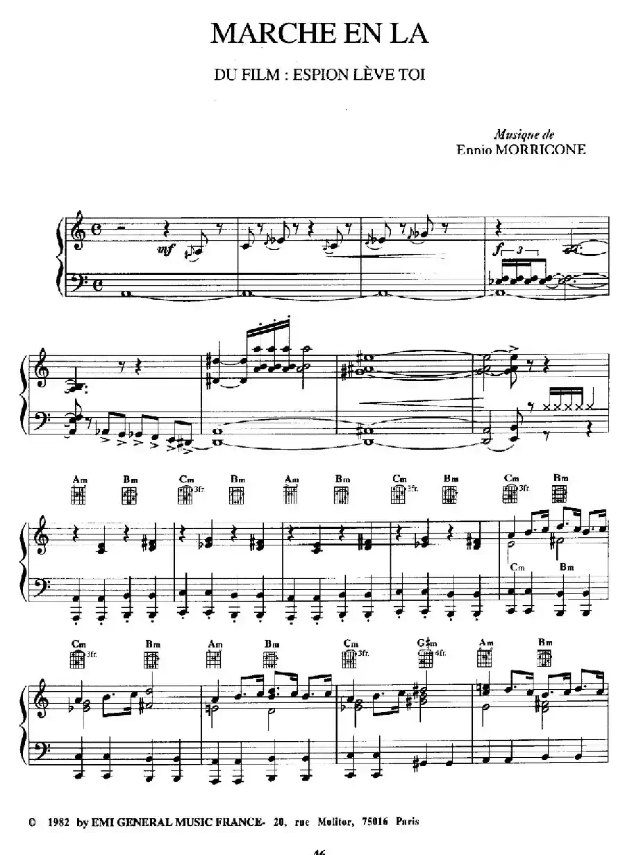电影配乐大师莫瑞康最佳20首钢琴谱（Best of Ennio Morricone·14）