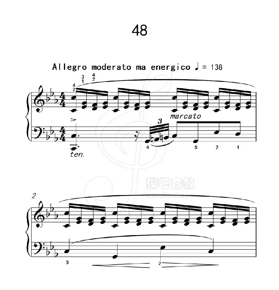 练习曲 48（克拉莫钢琴练习曲60首）