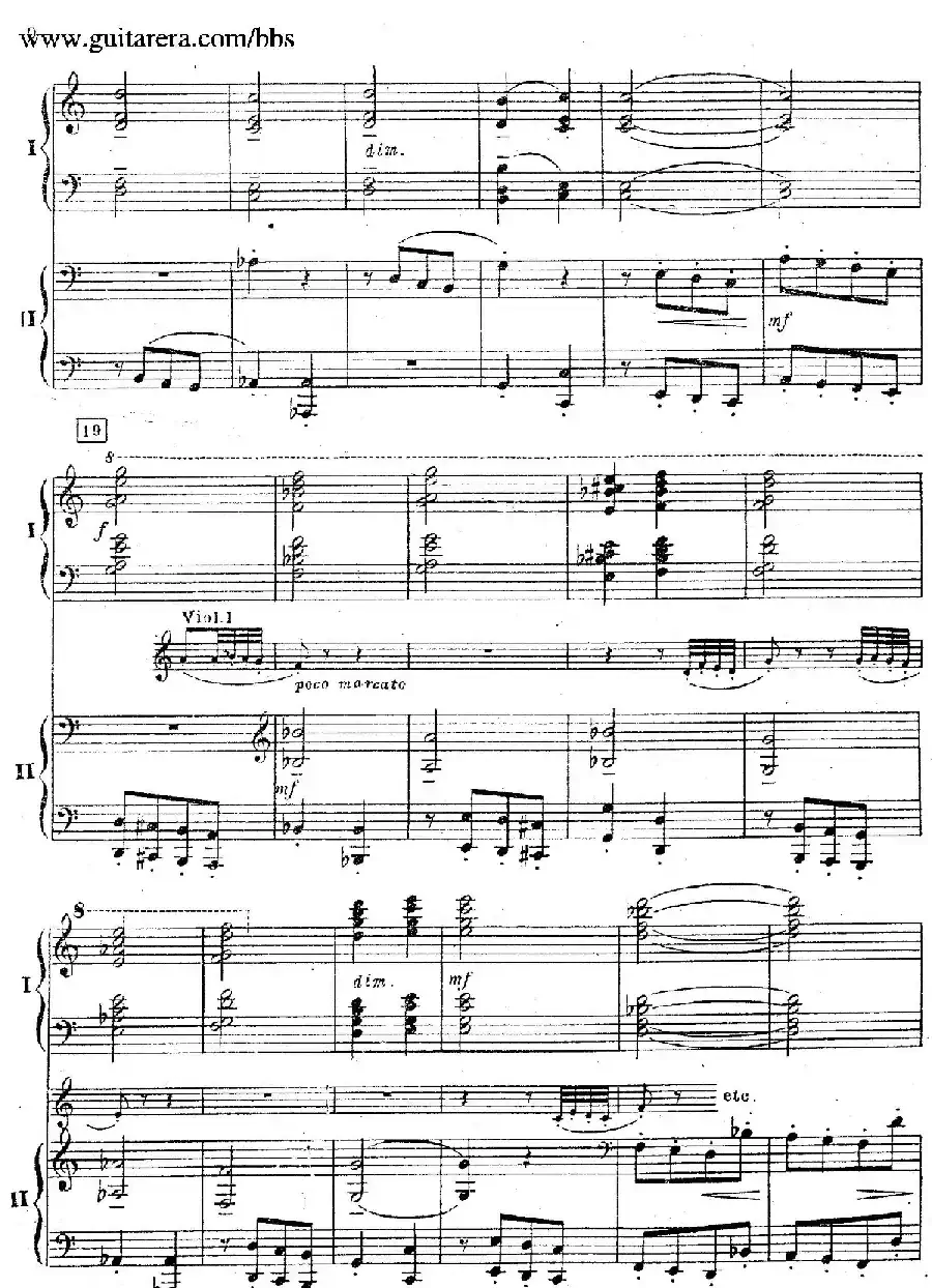 Rhapsody On A Theme Of Paganini Op.43（帕格尼尼主题狂想曲·双钢琴）（P1——20）