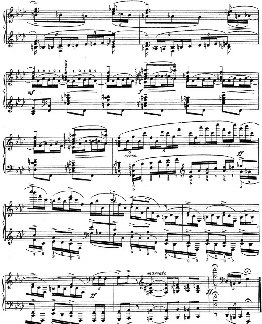 拉赫玛尼诺夫 钢琴前奏曲17 F小调 Op.32 No.6