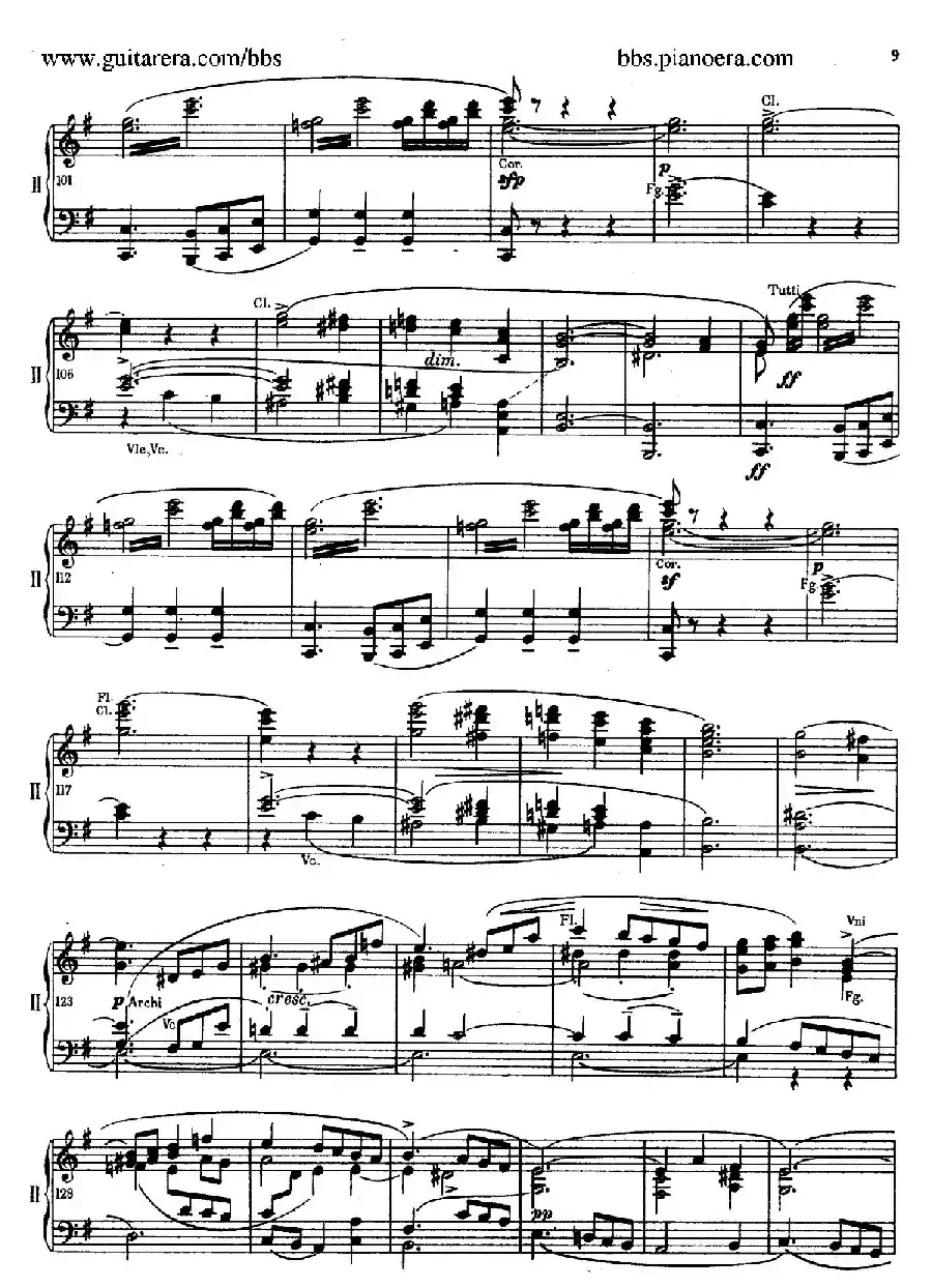 e小调第一钢琴协奏曲 Op.11（双钢琴版·第一乐章）