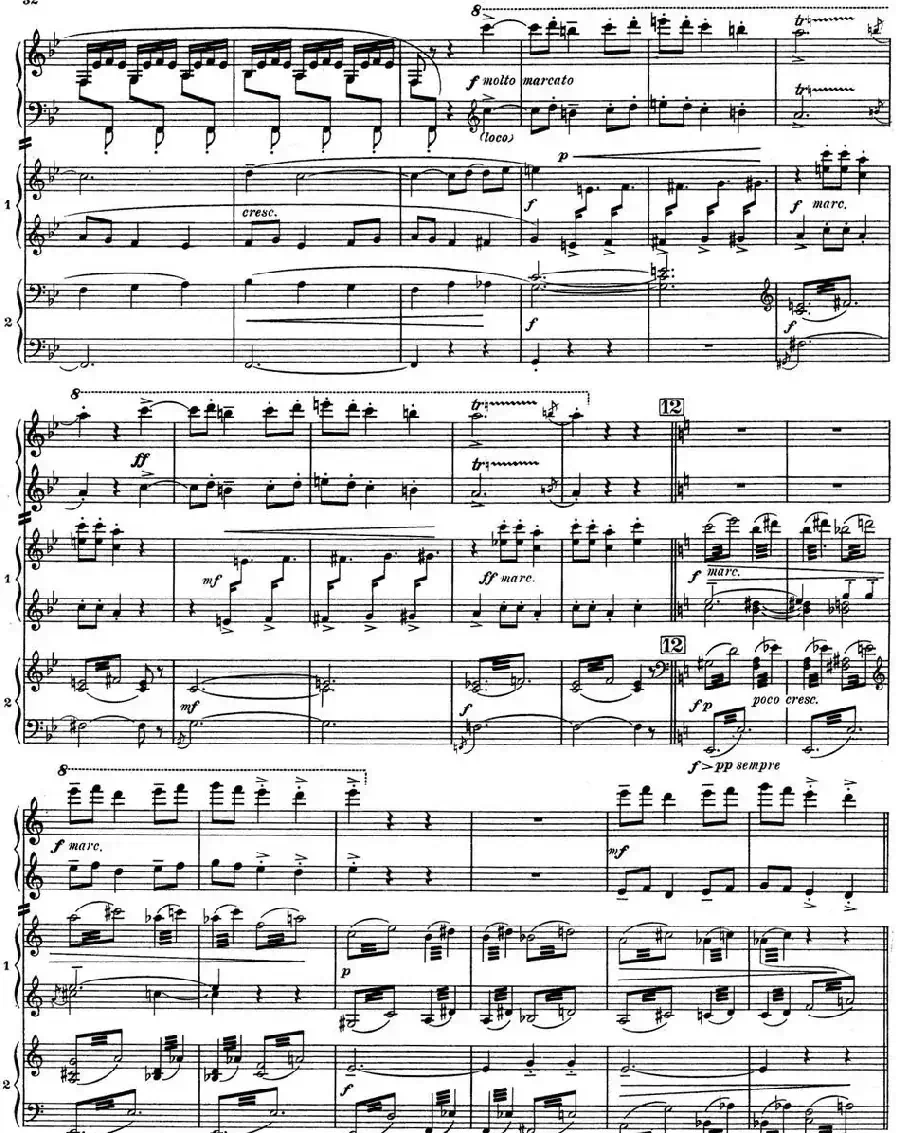 Nights in the Gardens of Spain 西班牙花园之夜 双钢琴版（Ⅱ-Danza lejana）