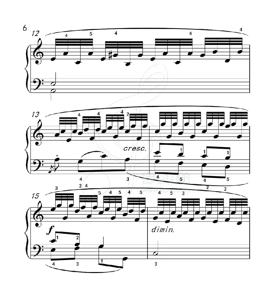 练习曲 3(克拉莫钢琴练习曲60首)