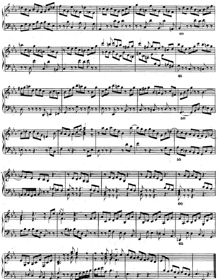 巴赫《平均律钢琴曲集·第二卷》之前奏曲（NO.7）