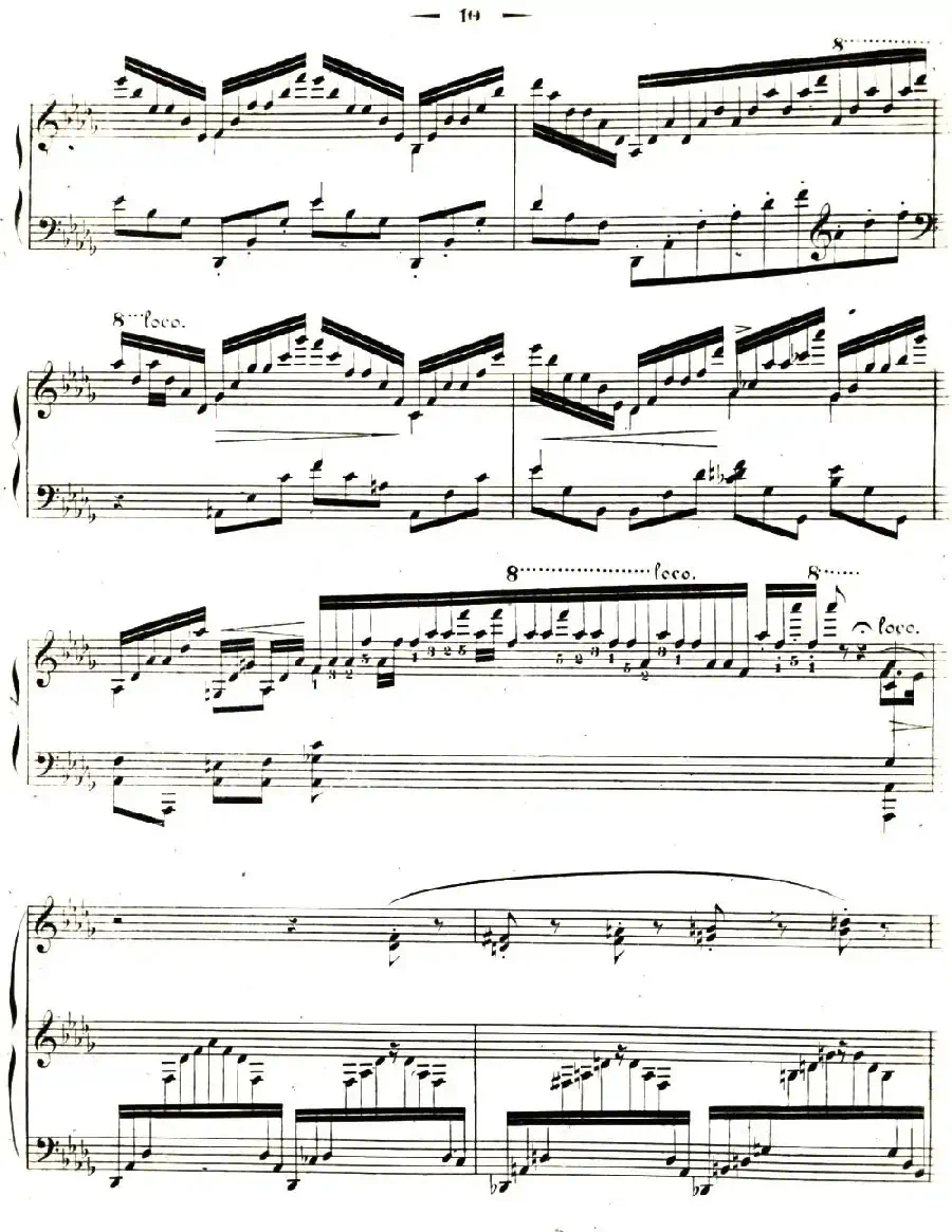 李斯特音乐会练习曲 S144（3 叹息 降D大调 S144 Un sospiro Db major）