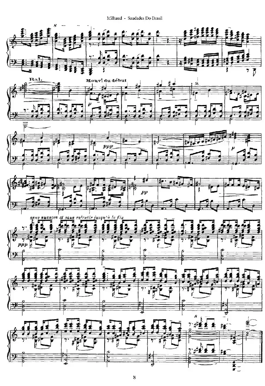 Saudados do Brasil Op.67（巴西回忆·Ⅳ）