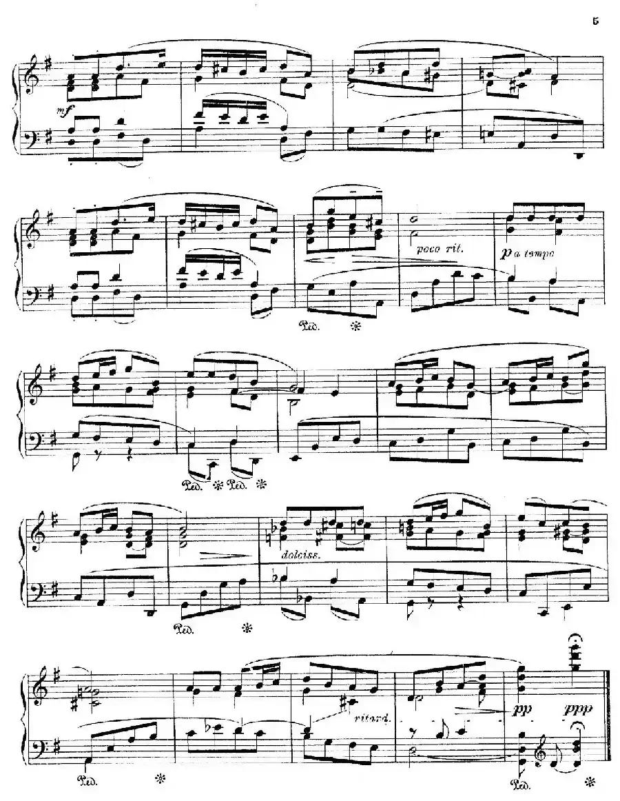 Six Pieces Op.83（6首小品·5）