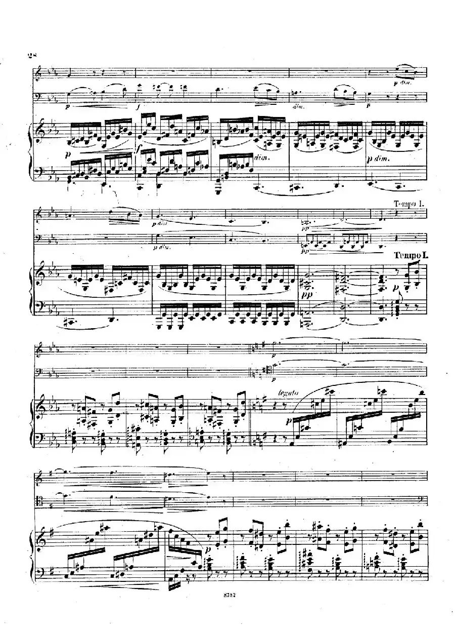 Piano Trio No.3 in c Minor Op.101（c小调第三钢琴三重奏）