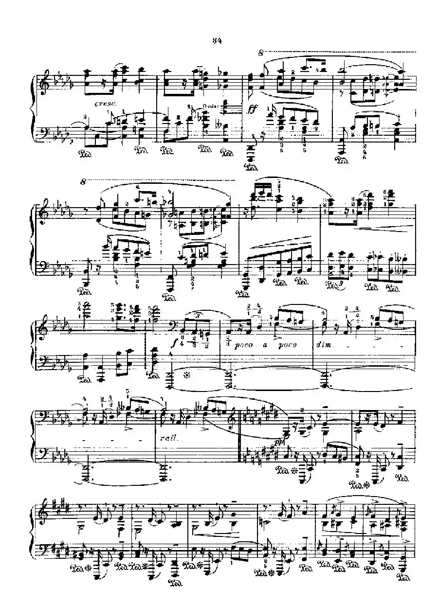 53首以肖邦练习曲为素材而作的练习曲（No.34）