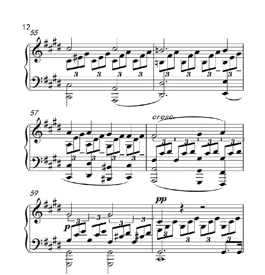 第六级 奏鸣曲(中国音乐学院钢琴考级作品1~6级)