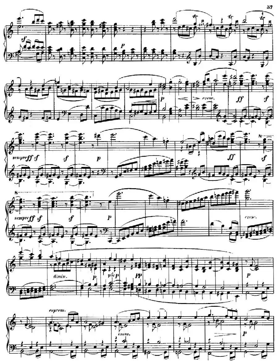 String Quartet No.15 in a Minor Op.132（a小调第十五弦乐四重奏·钢琴独奏版）