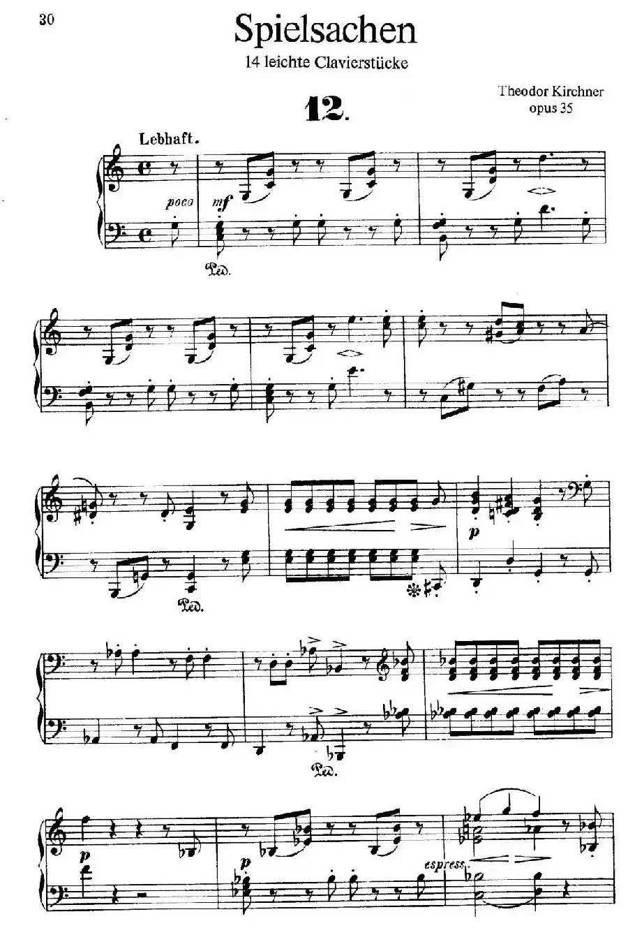Spielsachen Op.35（玩具·12）
