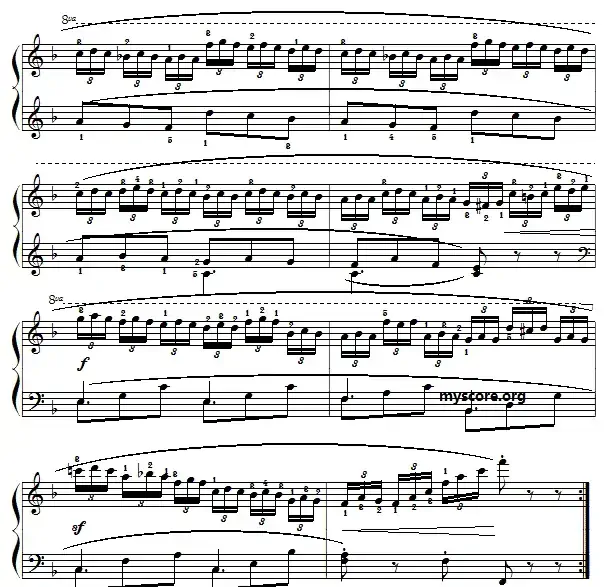 车尔尼（Czerny）849第20首曲谱及练习指导