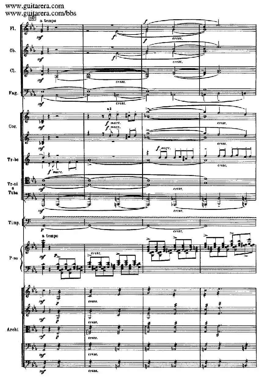 c小调第二钢琴协奏曲 Op.18（第一乐章总谱·P28——36）