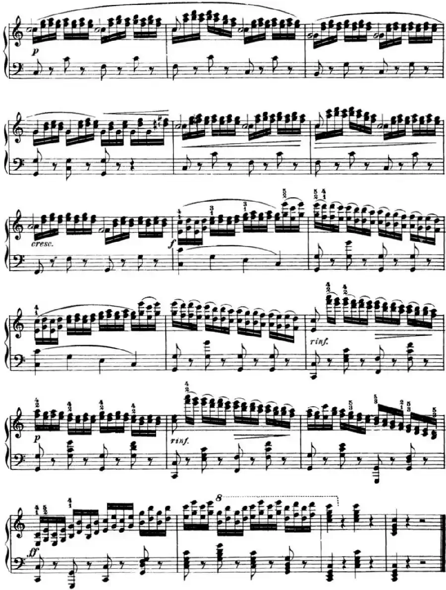 50首车尔尼Op.740钢琴手指灵巧技术练习曲（NO.34）