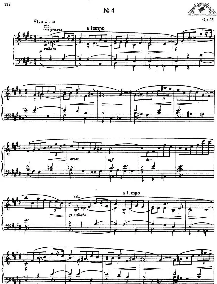 9首玛祖卡舞曲 Op.25（No.4）