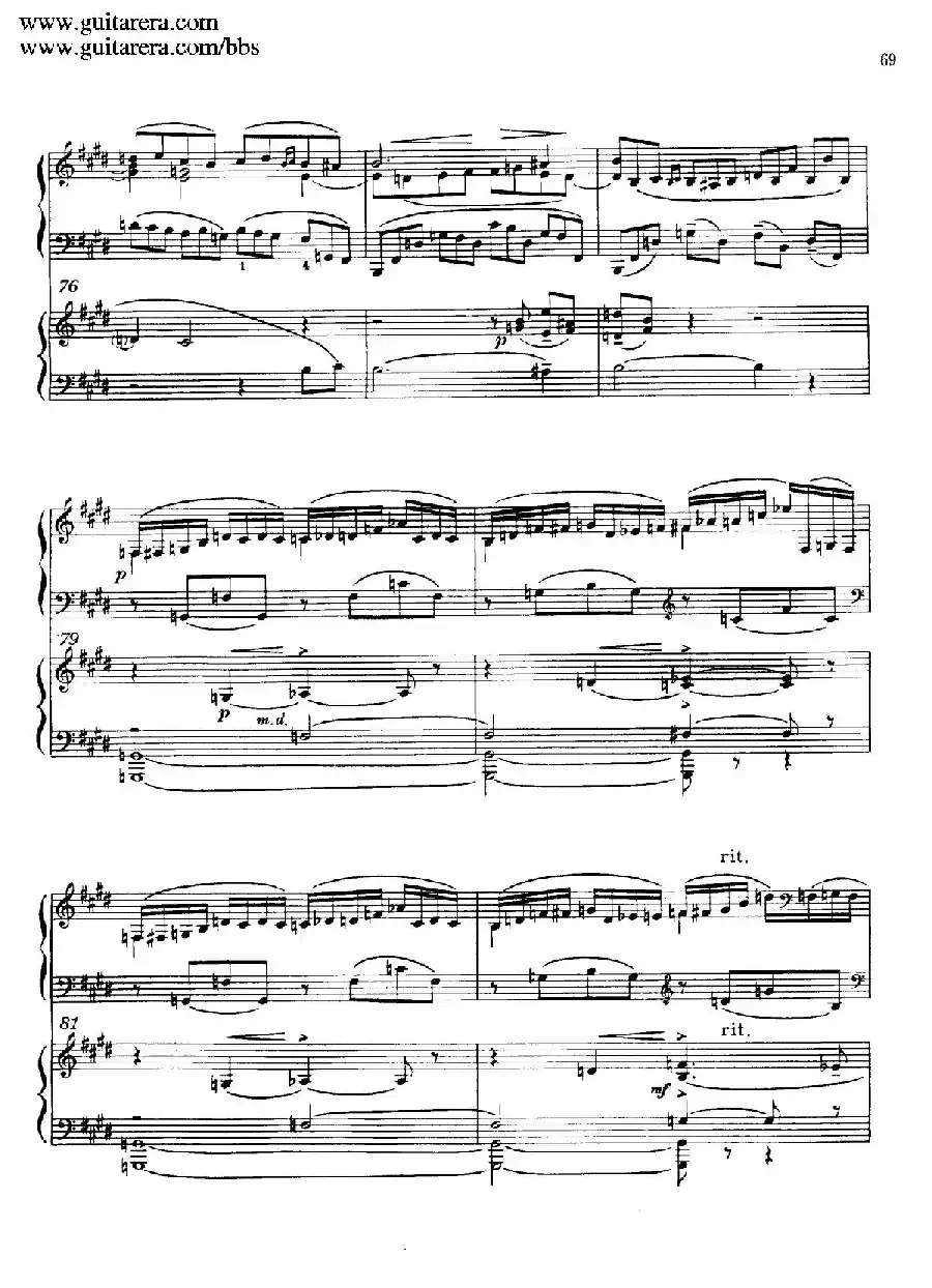 c小调第二钢琴协奏曲 Op.18（双钢琴·第二乐章）