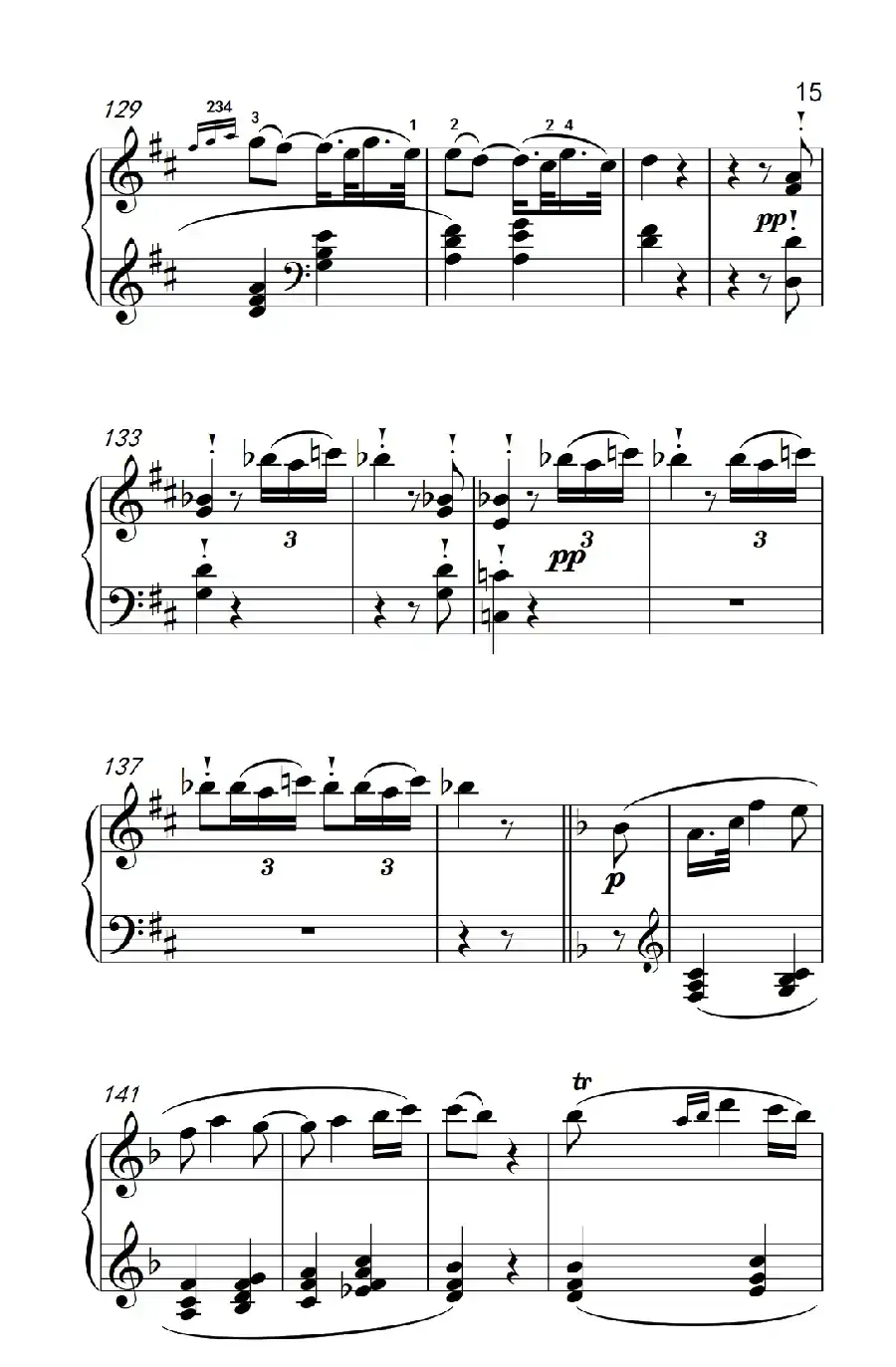 奏鸣曲 Opus 10 Nr.2 第一乐章（贝多芬奏鸣曲集 2）