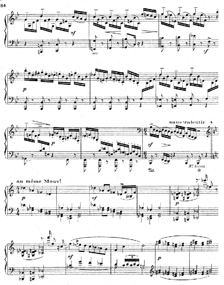 Presto in B-Flat Majo（降B大调急板）