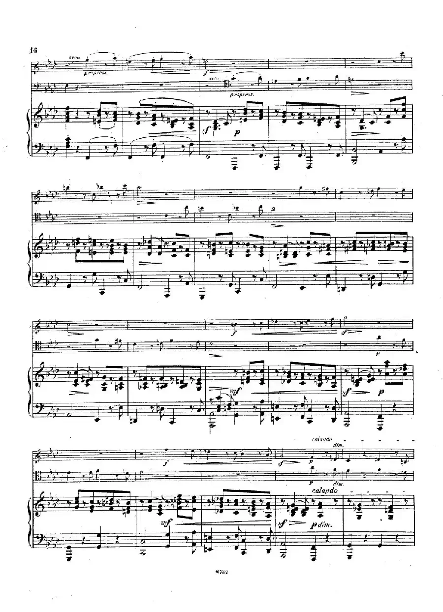 Piano Trio No.3 in c Minor Op.101（c小调第三钢琴三重奏）