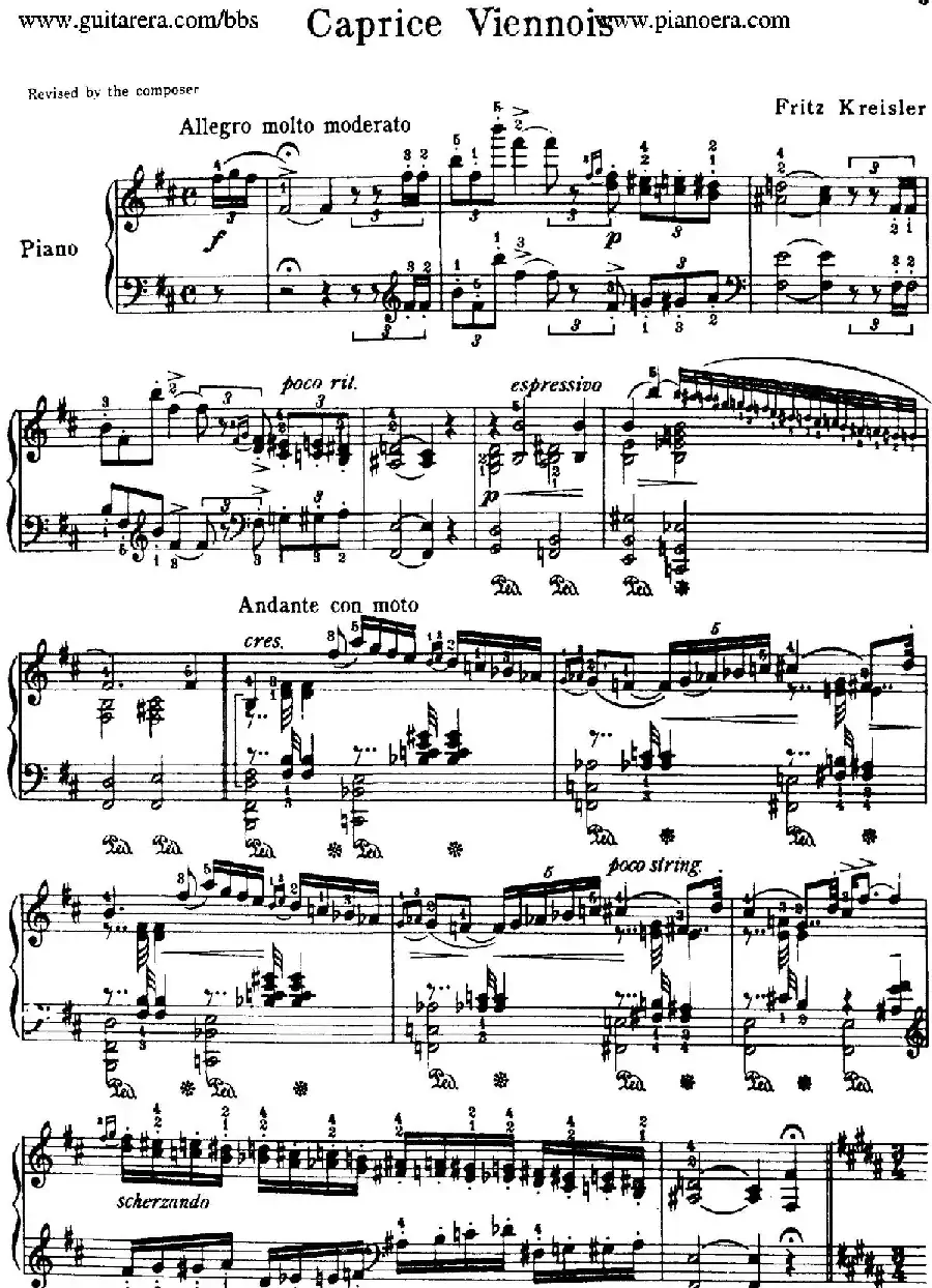 Caprice Viennois Op.2（维也纳随想曲）