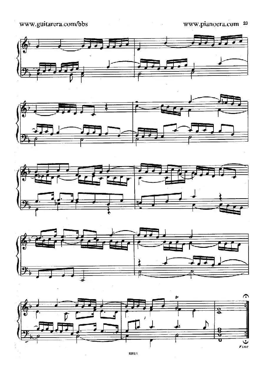 Suite No.2 in F Major HWV 427（F大调第二组曲）