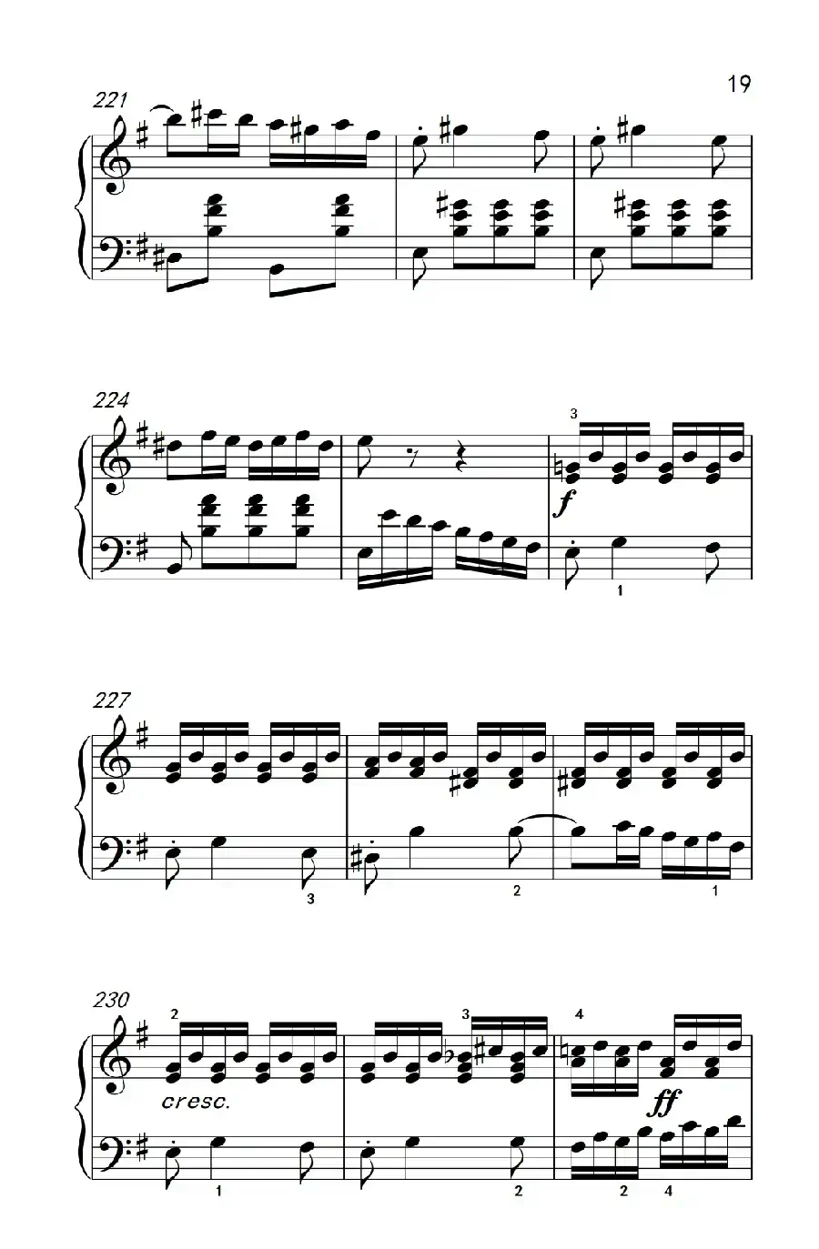 第九级2.G大调奏鸣曲 第一乐章 Op.31 No.1（中央音乐学院 钢琴（业余）考级教程 7-9级）