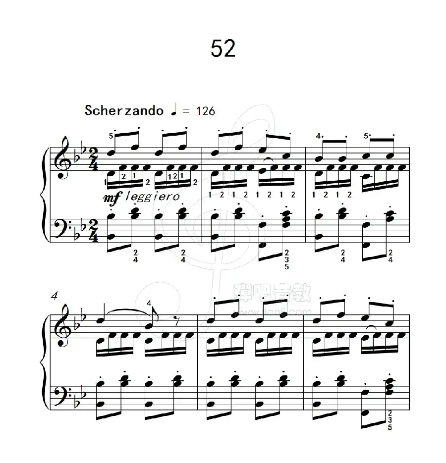 练习曲 52(克拉莫钢琴练习曲60首)