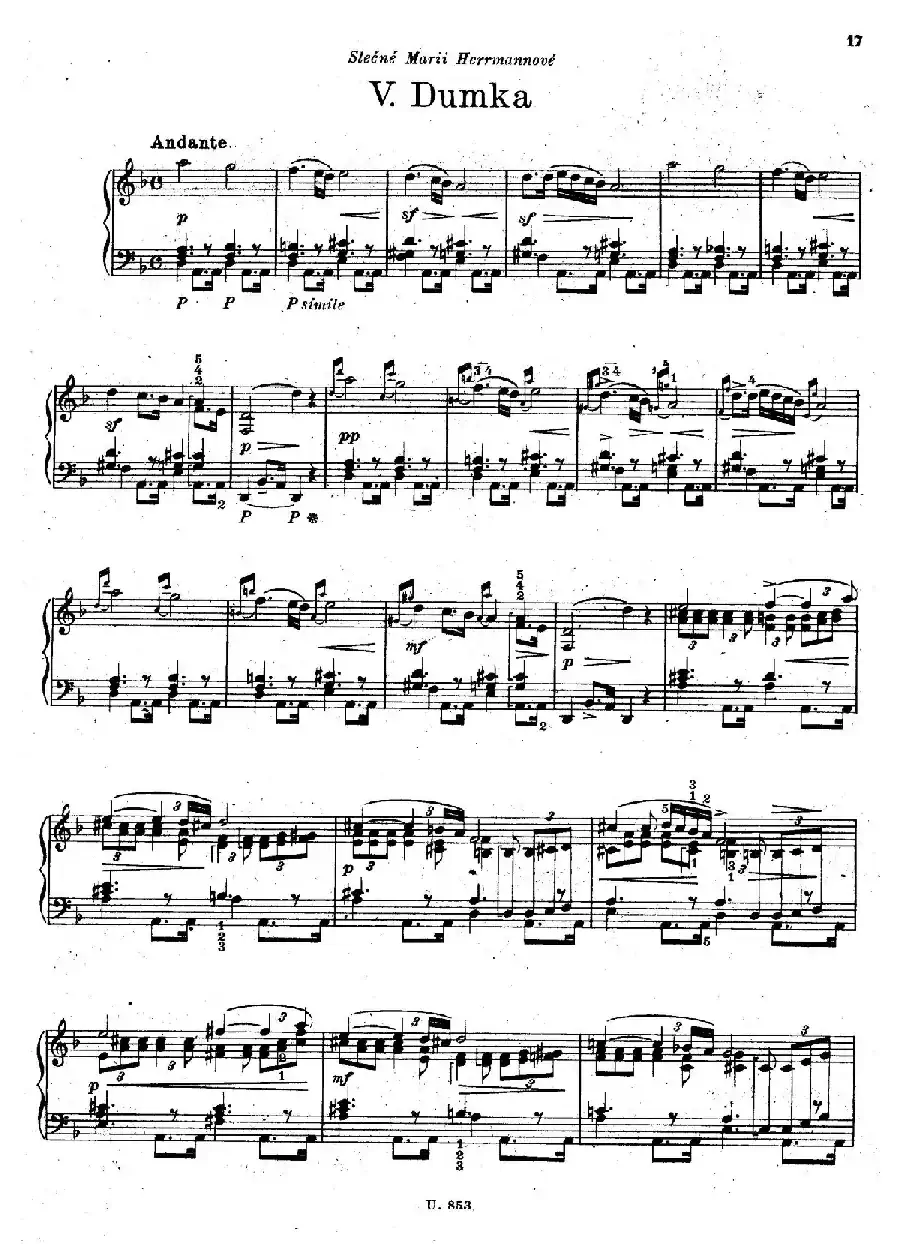 Six Piano Pieces Op.7（6首钢琴小品·Ⅴ）