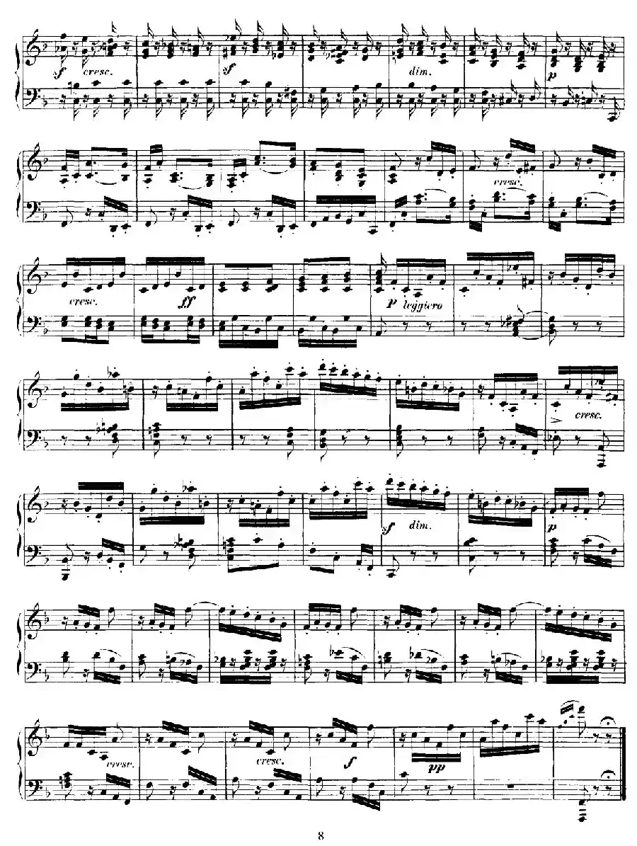 6 Pieces for Children Op.72（6首儿童钢琴曲6.F大调）