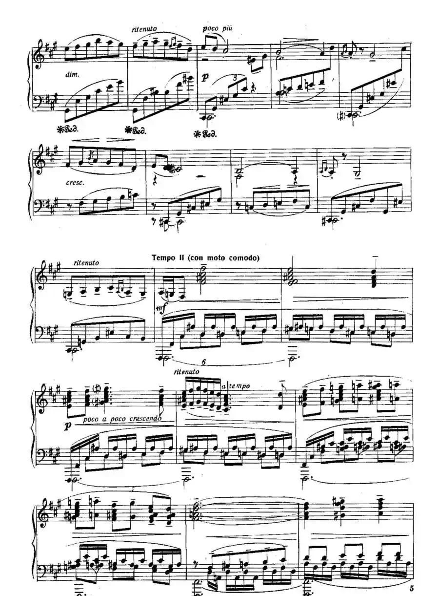 Six Préludes Exotiques Op·17（6首特色前奏曲·1）