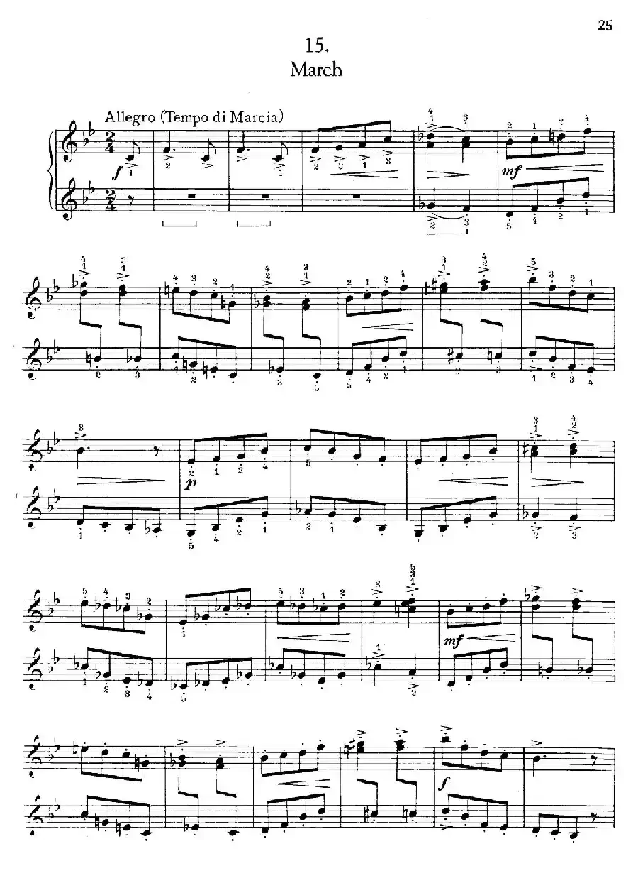 Thirty Pieces For Children Op.27（30首儿童钢琴曲 11—15）