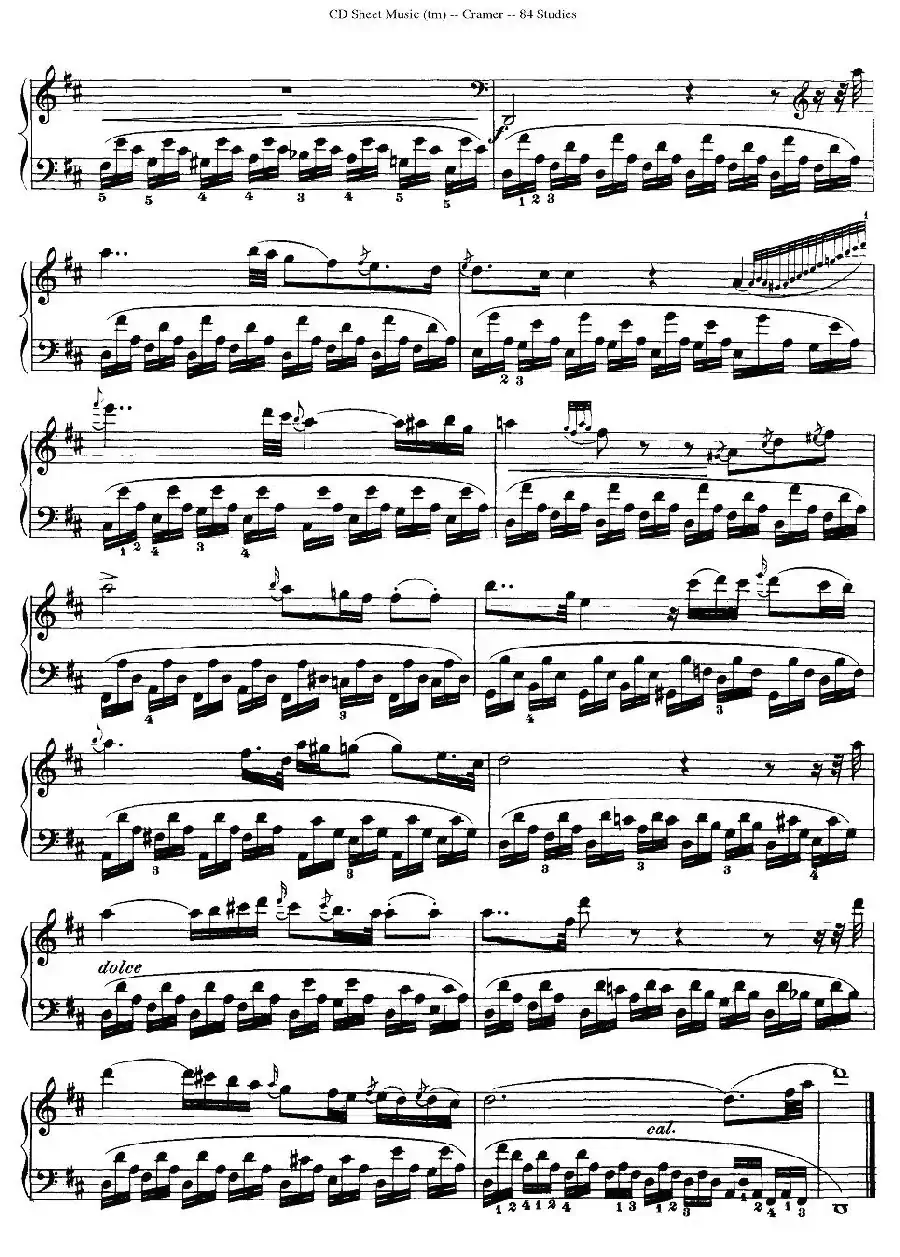 Cramer - 84 exercices（76—80）（克拉莫84首钢琴练习曲）