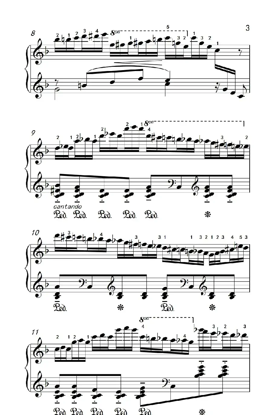 莫什科夫斯基 钢琴练习曲（第六首）