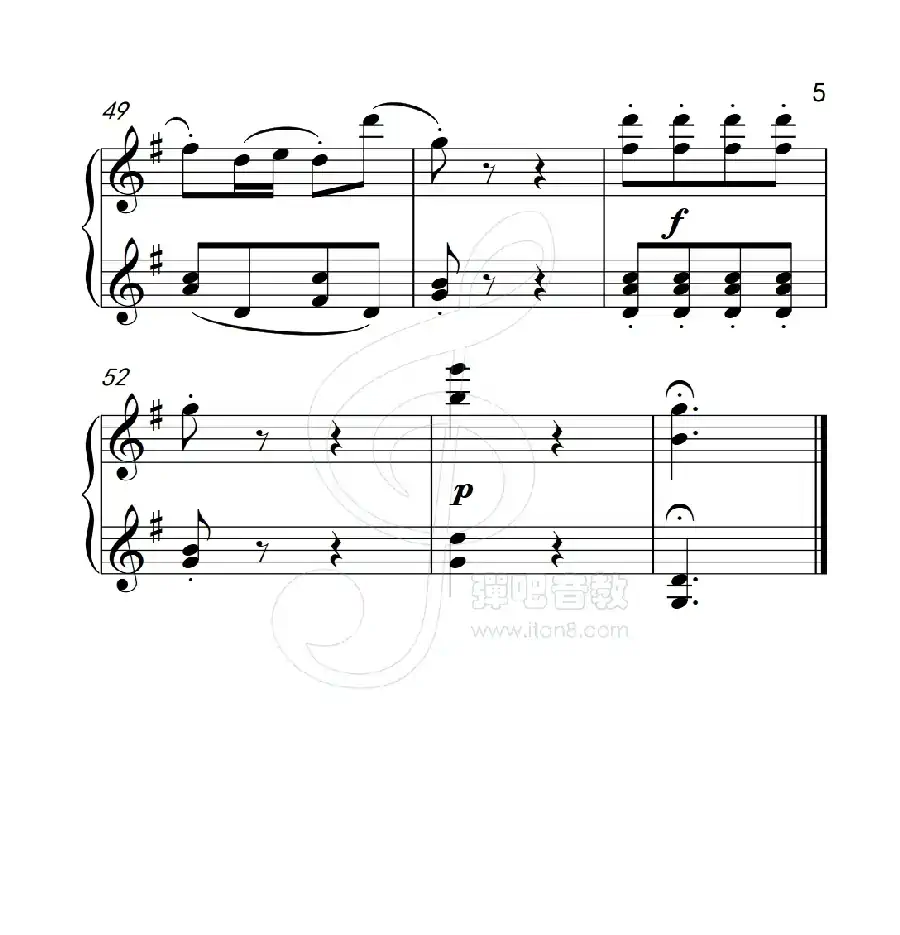 第二级 蜂蜜和三叶草（中国音乐学院钢琴考级作品1~6级）