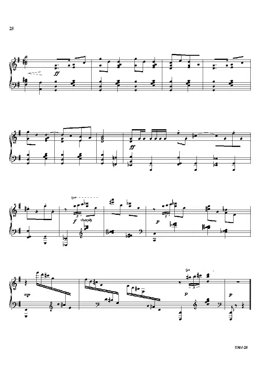 Piano Sonata No.8（第八钢琴奏鸣曲）（2）