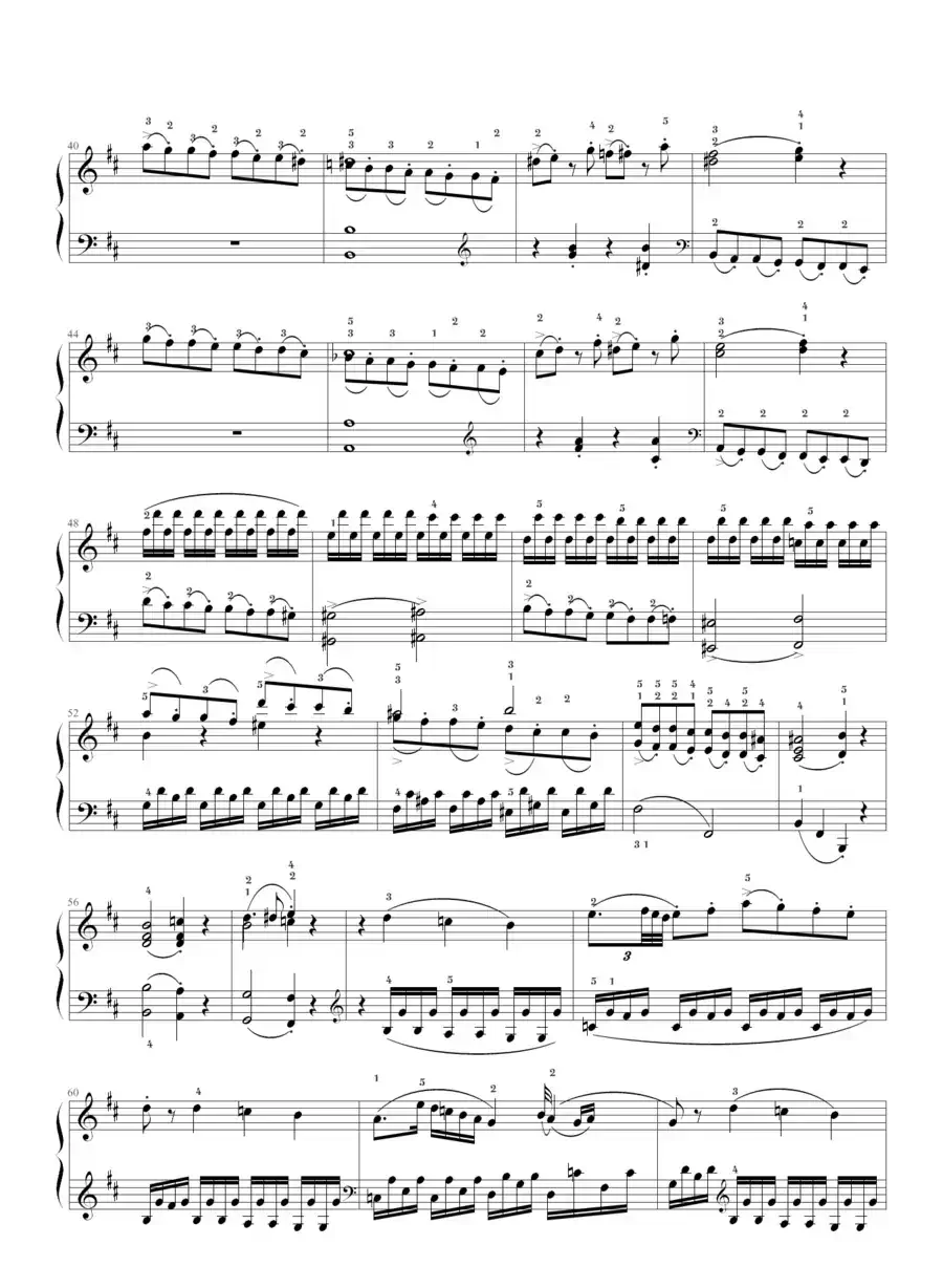 D大调奏鸣曲K.311第一乐章