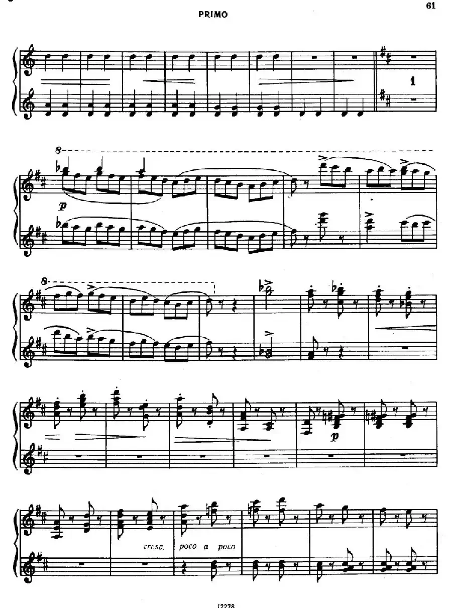 Tarantella in D Major（D大调塔兰泰拉舞曲·四手联弹）