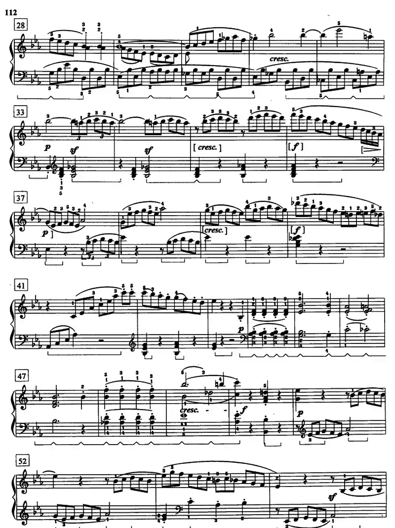 “悲怆”奏鸣曲Op.13（第三乐章）