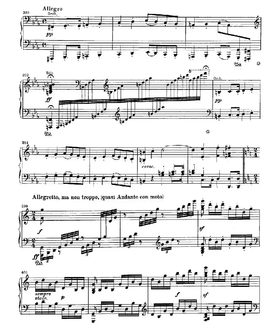 Choral Fantasia in c Minor Op.80（c小调合唱幻想曲·钢琴独奏版）