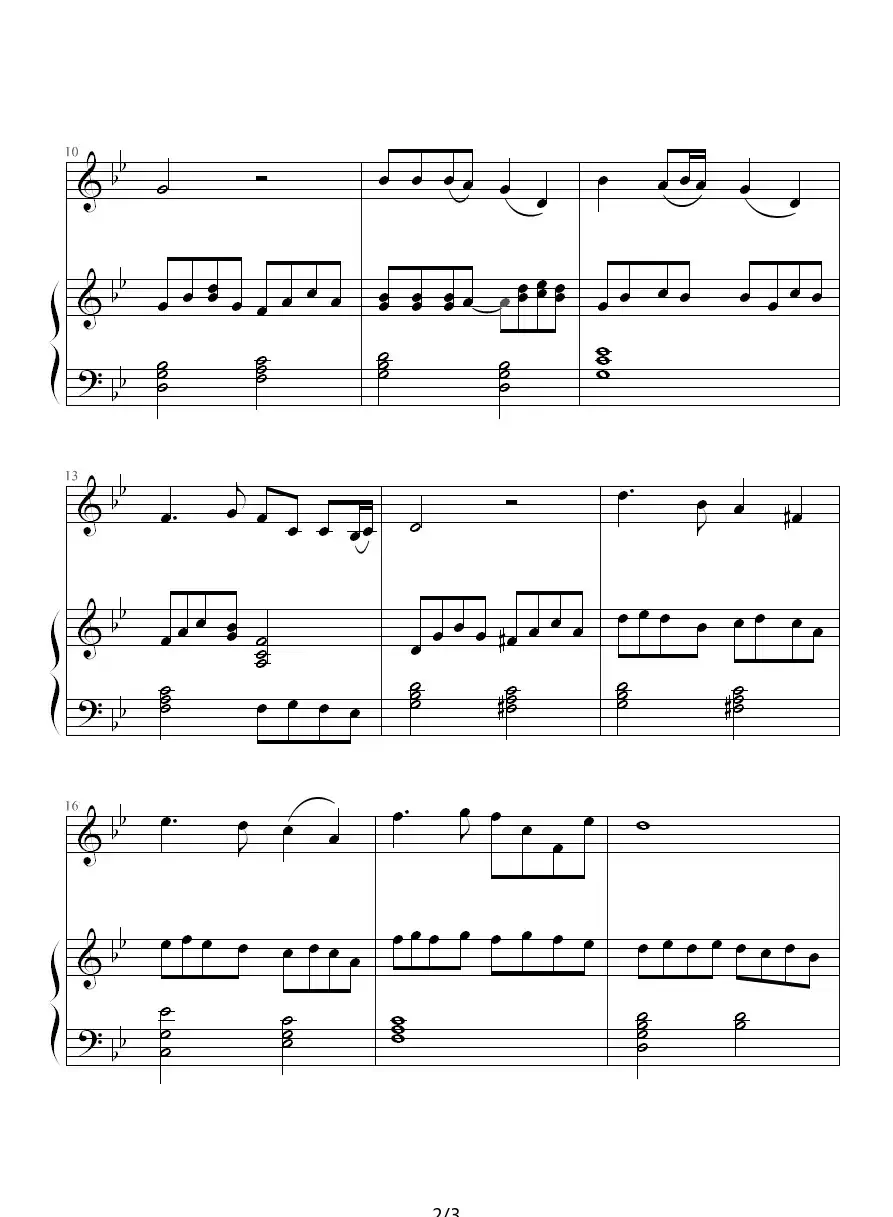 秋夜漫笔（钢琴伴奏谱）