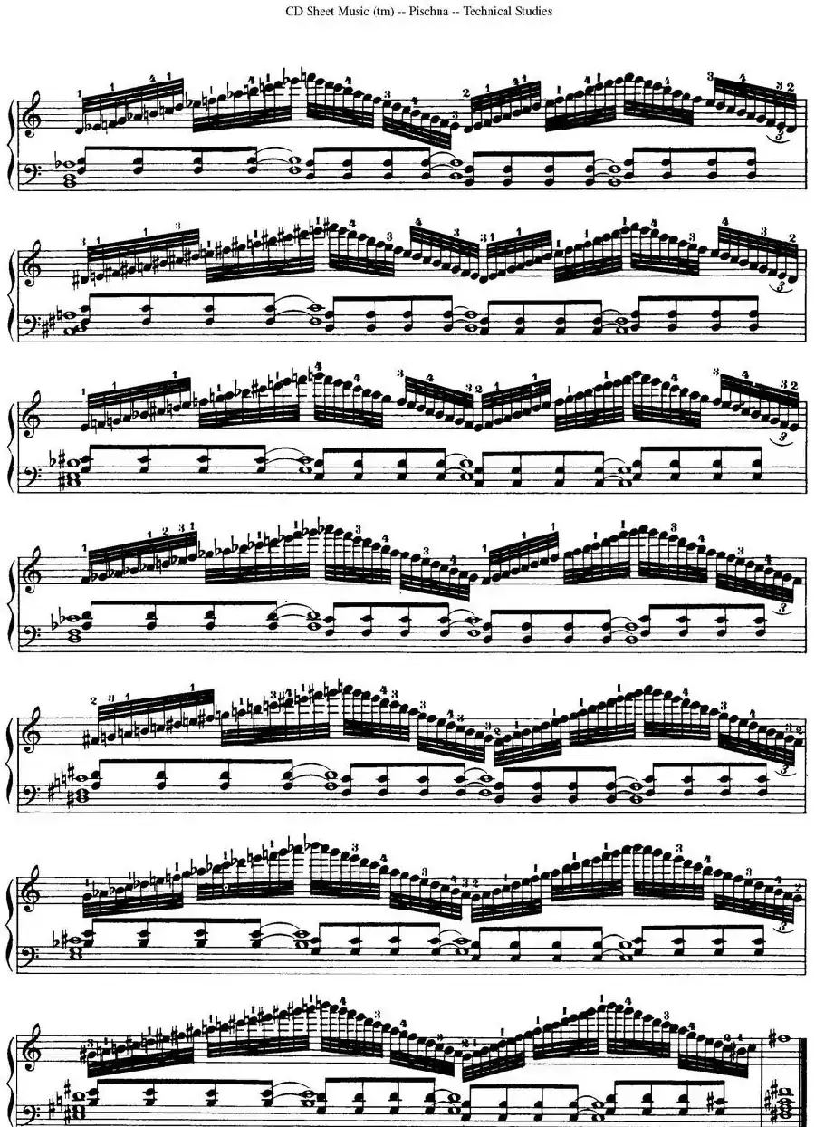 Technical Studies 60 Progressive Exercises （60首钢琴循序渐进练习曲 P81——90）