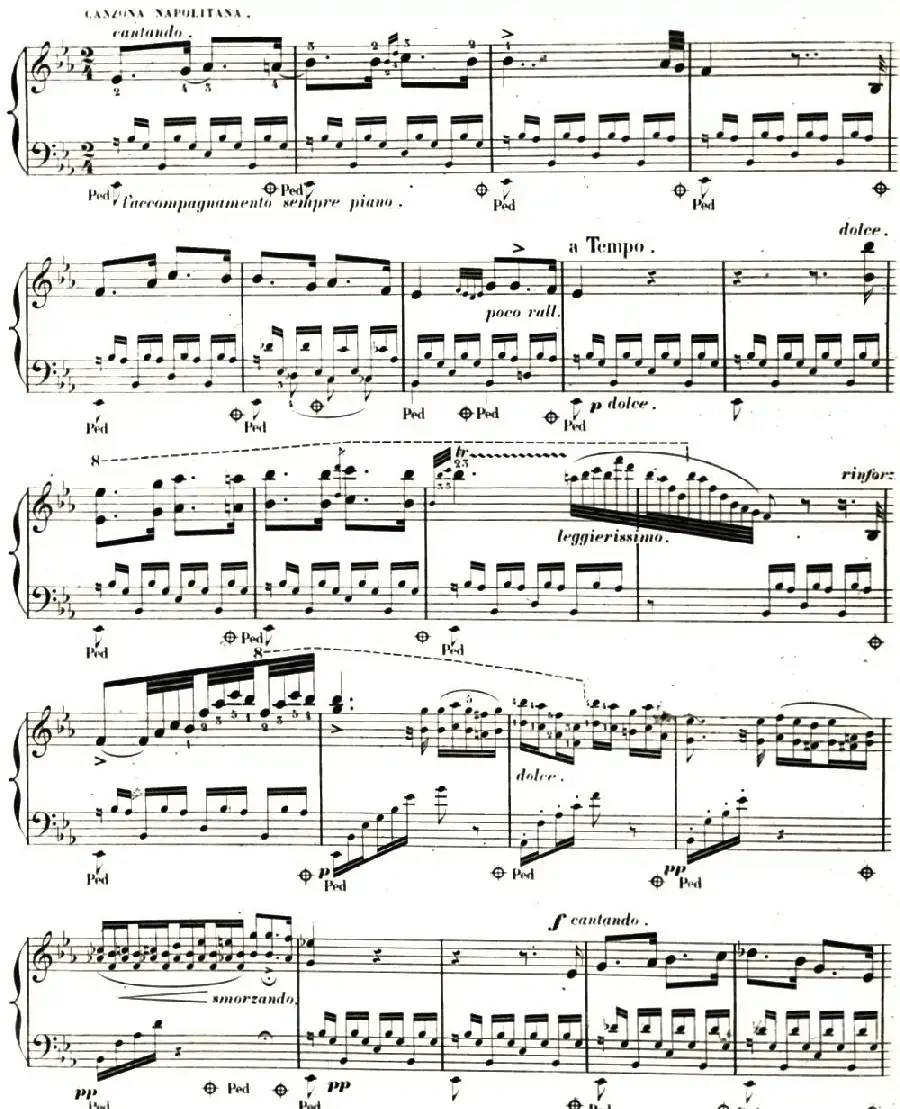 李斯特 旅游岁月 第二集遗补 威尼斯和拿波里 S.162 No.3 塔兰泰拉舞曲