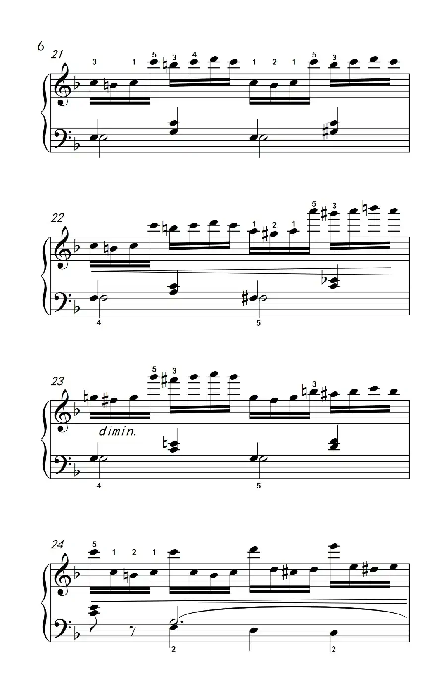 第七级2.练习曲(中央音乐学院 钢琴(业余)考级教程 7-9级)