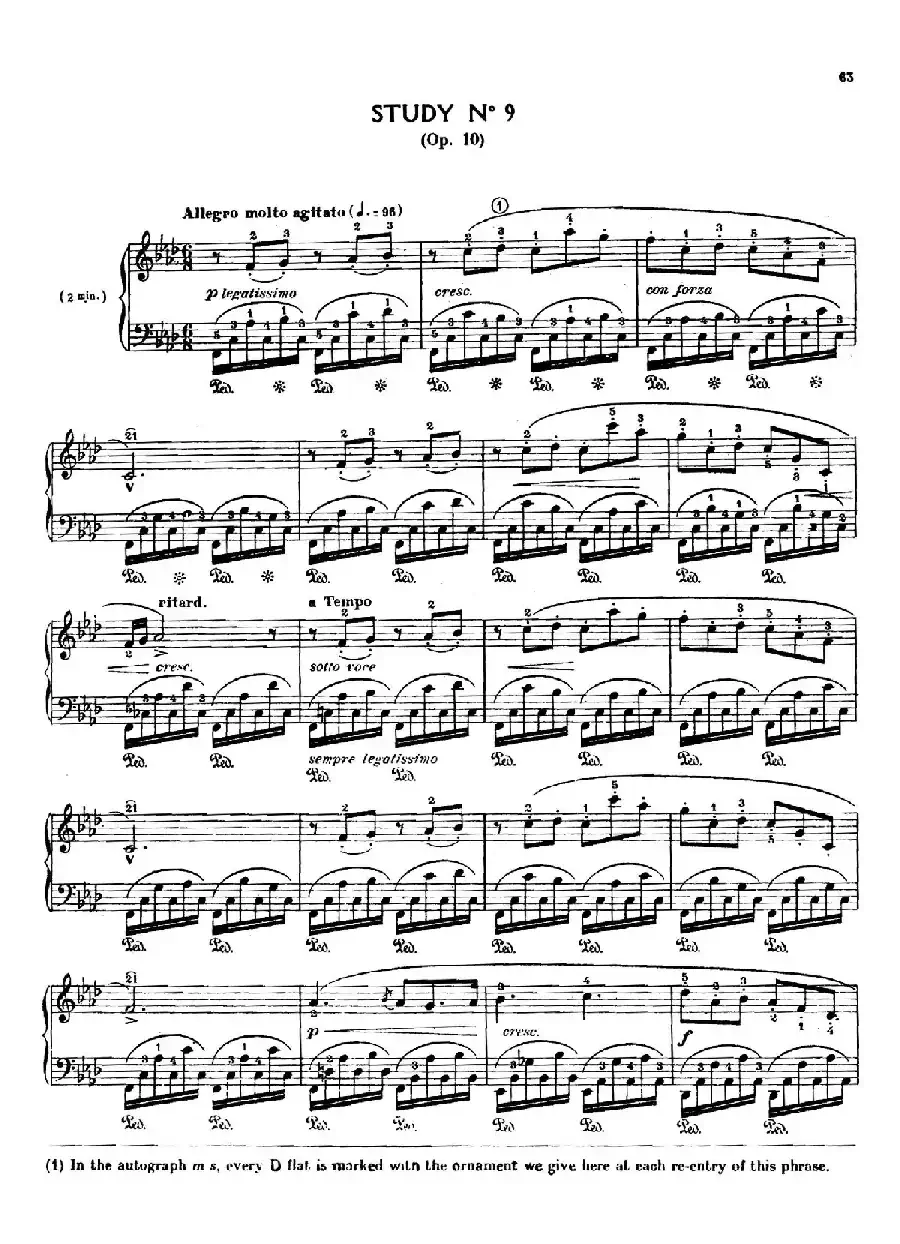 12 Etudes Op.10 柯尔托教学版（12首练习曲·9）