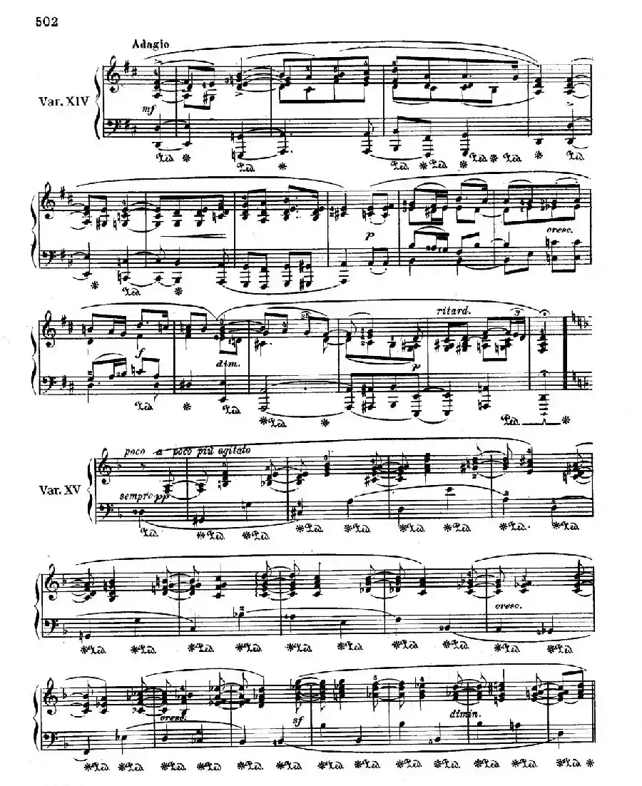 Variations Serieuses Op.54（d小调庄严变奏曲）
