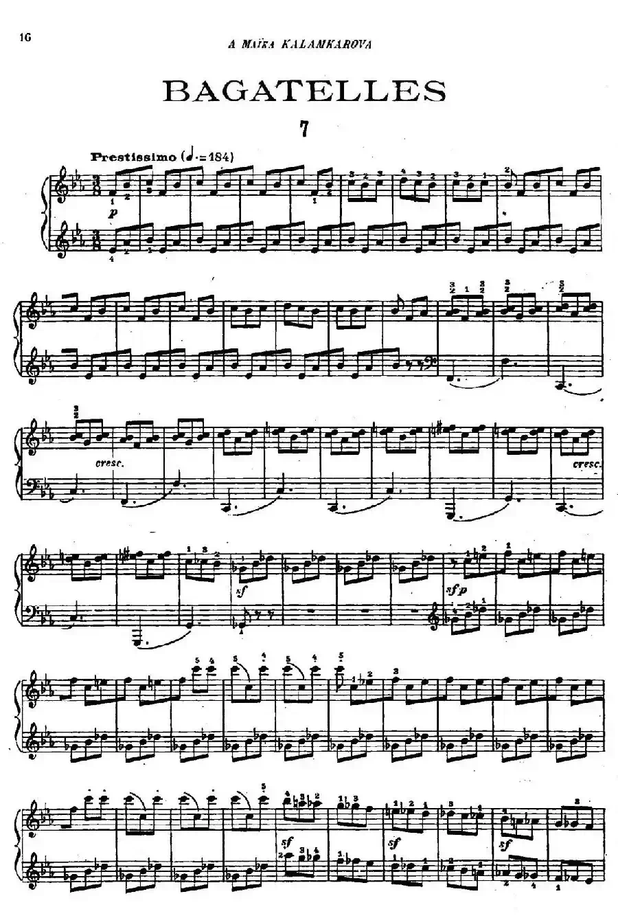 Tcherepnin - 10 Bagatelles Op.5（齐尔品-10首小品·7）
