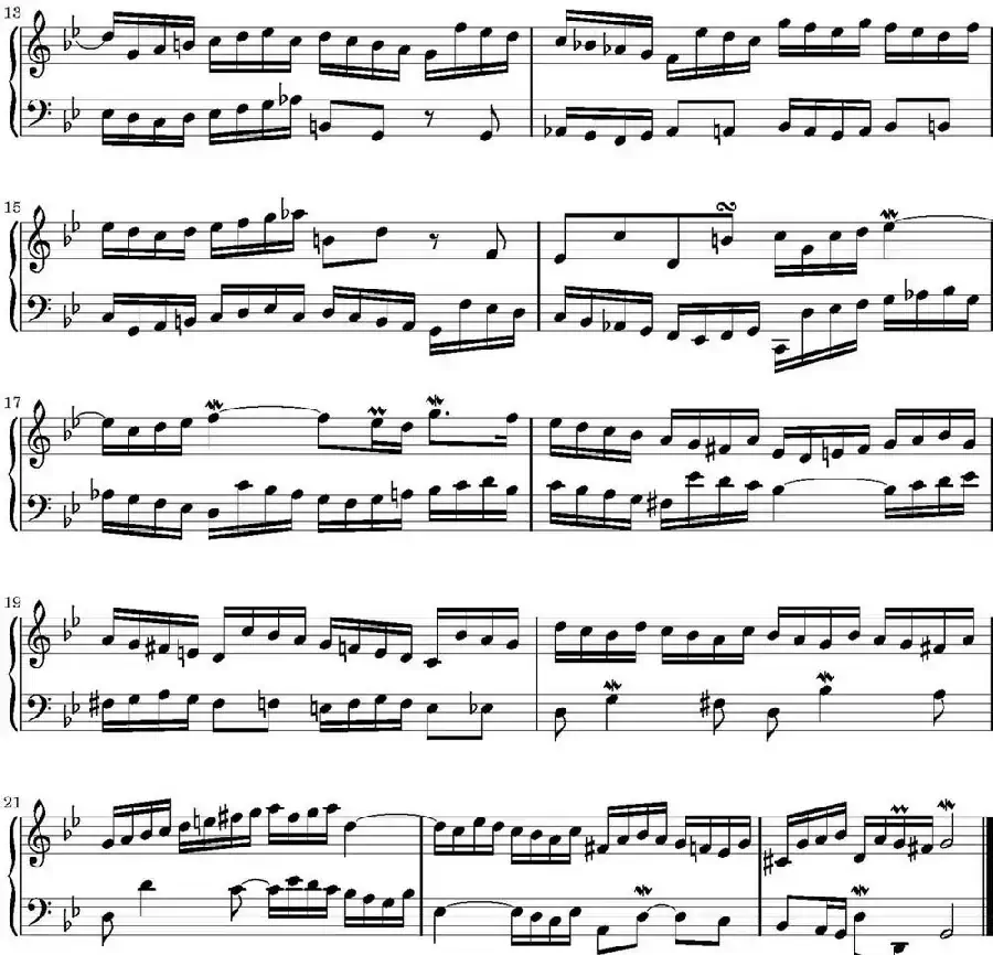 15首巴赫二部创意曲集（NO.11）